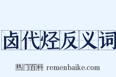 卤代烃反义词是什么意思的图片